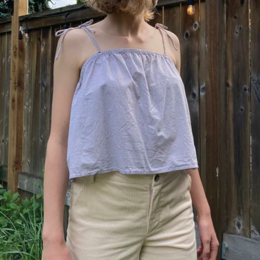 Everlane | Tie-Strap Cropped Tank Top